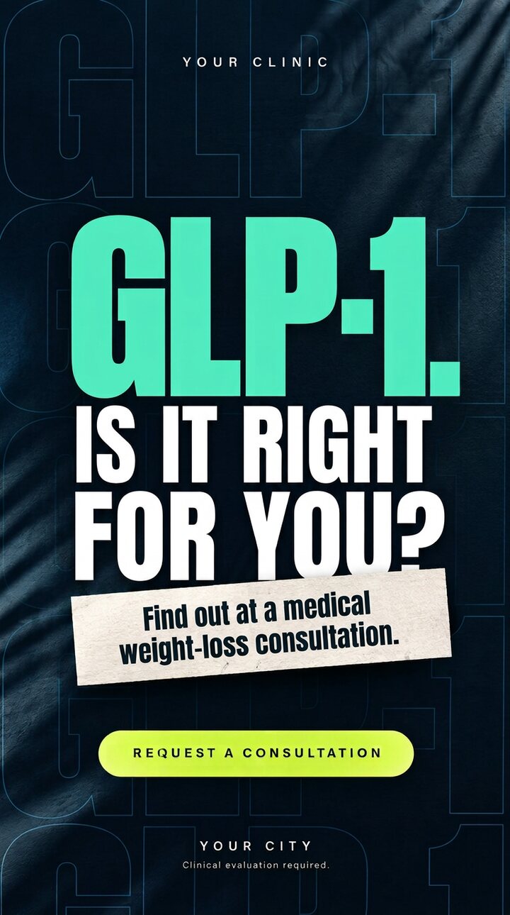 Concept Weight loss ad for a sample clinic