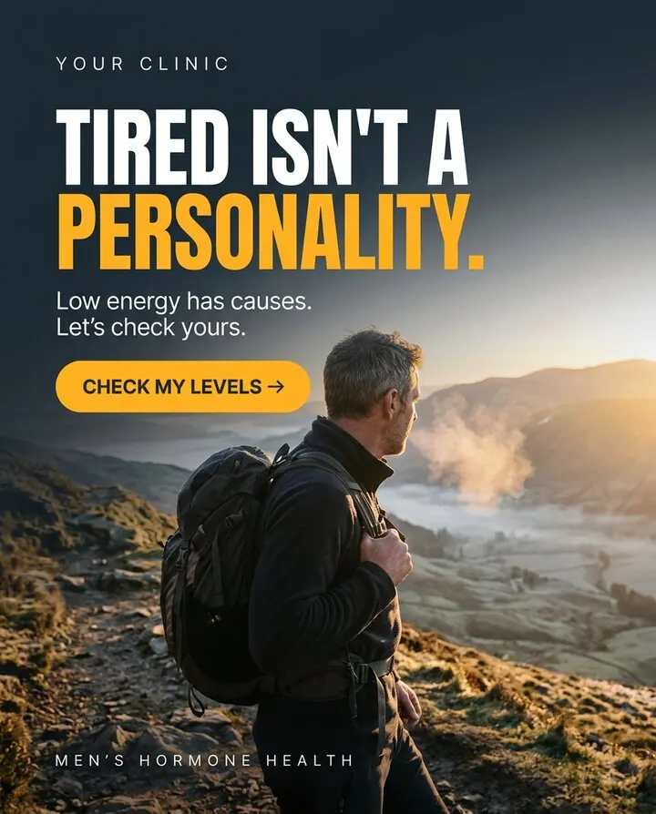 Concept Hormones ad for a sample clinic